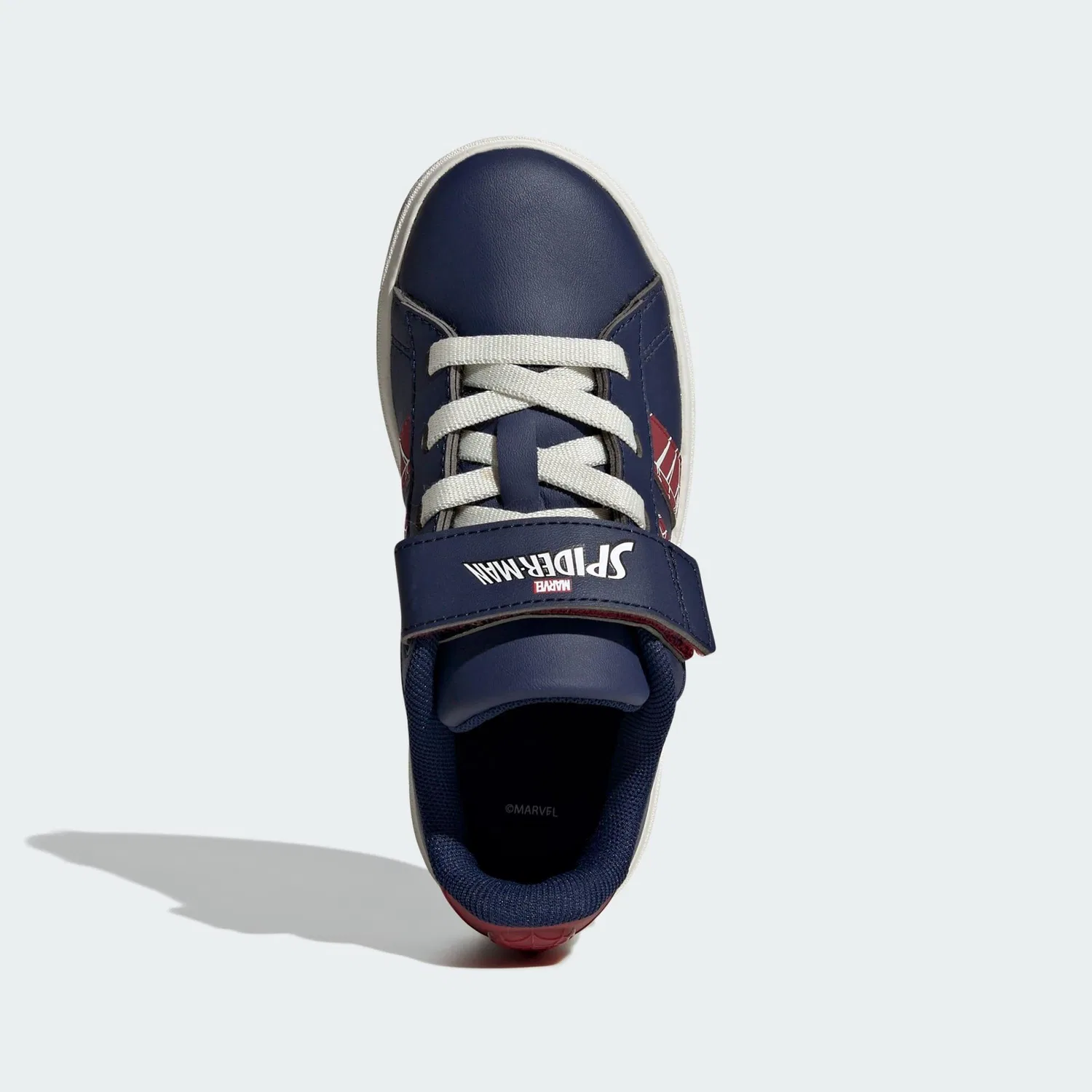 Детские кроссовки с дизайном Spider-Man Adidas Grand Court, Цвет Dunkelblau Rot Weiss — фото 2