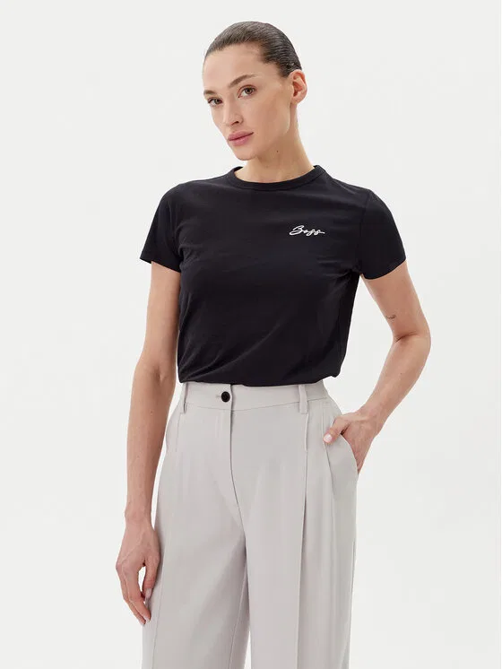 Футболка slim fit C_Elogo_20 Boss, черный