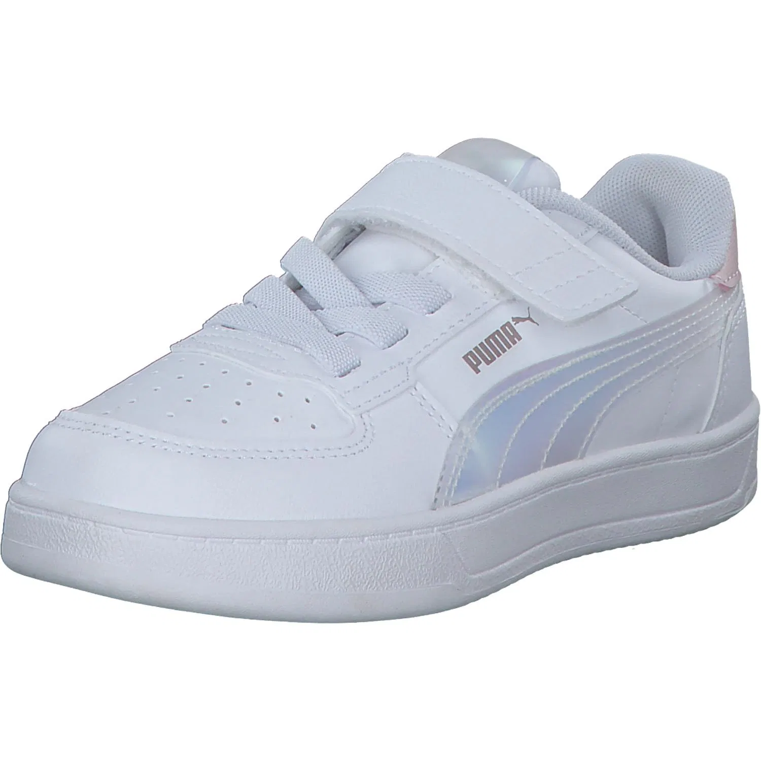 Детские кроссовки для девочек с принтом Caven III Holo 2.0 PUMA, White Mauve Mist Silver
