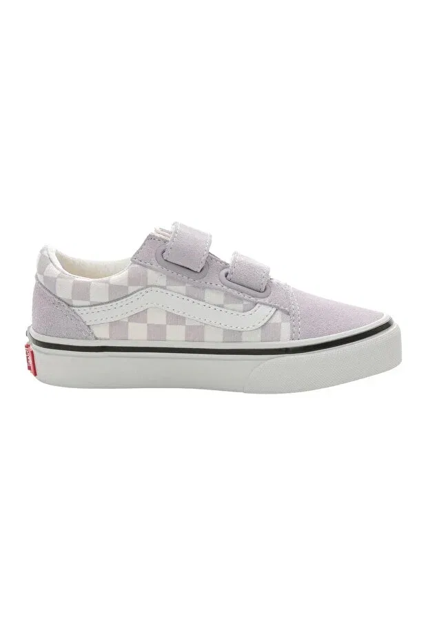 Детские спортивные ботинки для девочек с коротким каблуком Vans, Purple — фото 4