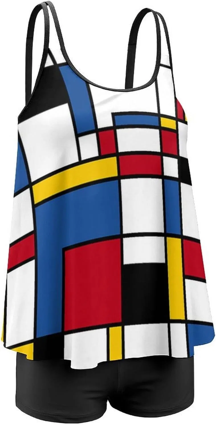 Женский танкини с высокими трусиками, контроль живота, Mondrian Stylestyle-20 — фото 3