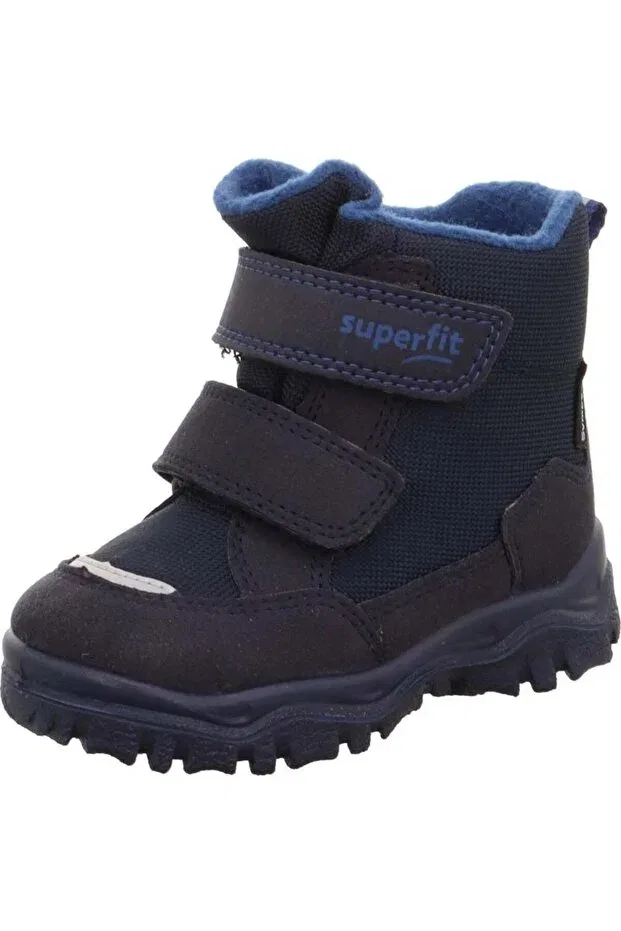 Детские ботинки для девочек водонепроницаемые Husky1 Superfit, Navy Blue/Turquoise — фото 2
