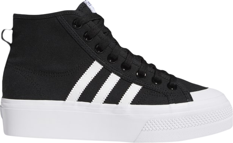 

Кроссовки Adidas Wmns Nizza Platform Mid 'Core Black White', черный