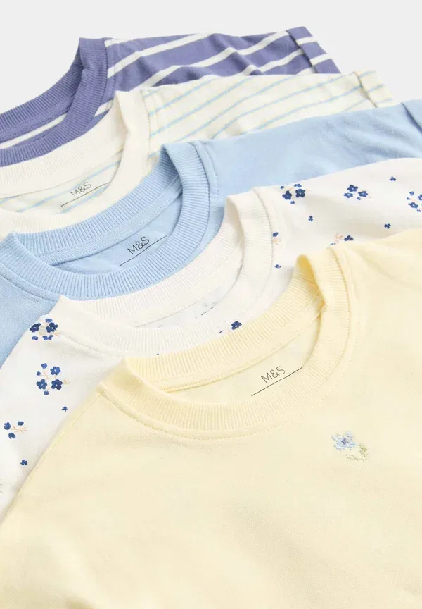 Платье трикотажное с полосками Jersey 5 pack Marks & Spencer, multi, мультиколор — фото 2