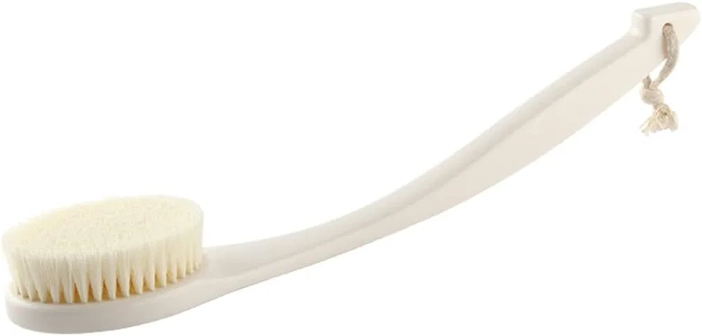 Щетка для тела с мягкой щетиной MXXHFC, 15.4x3.1 дюйма, Ivory White