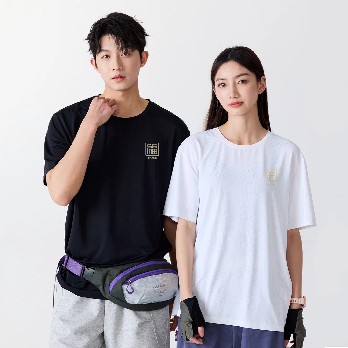Футболка детская с принтом MINISO, Ice Silk Cooling Black (Ma Golden Snake Rich Chest Logo) — фото 4