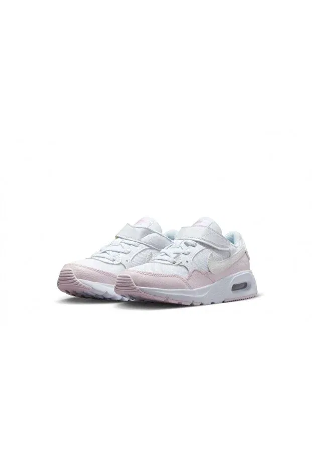 Детские кеды для девочек с липучкой Air max sc (psv) Nike, White — фото 3