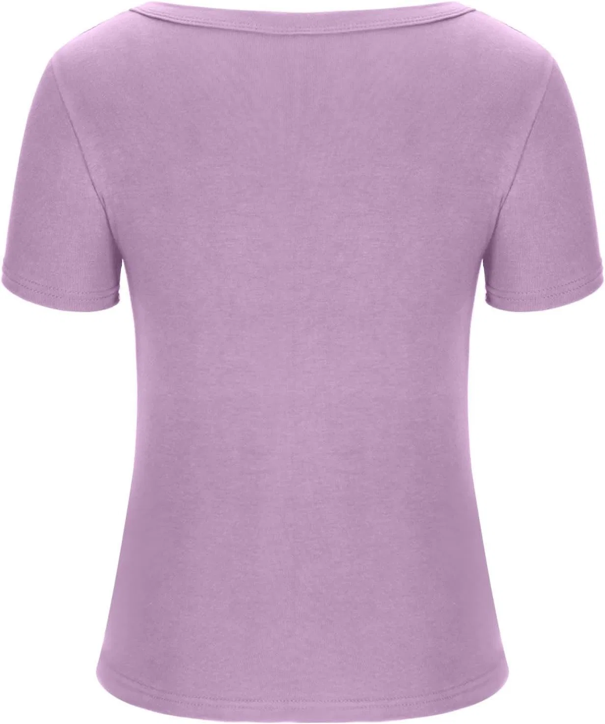Женская футболка ribbed crew neck racerback slim fitted, Purple — фото 4