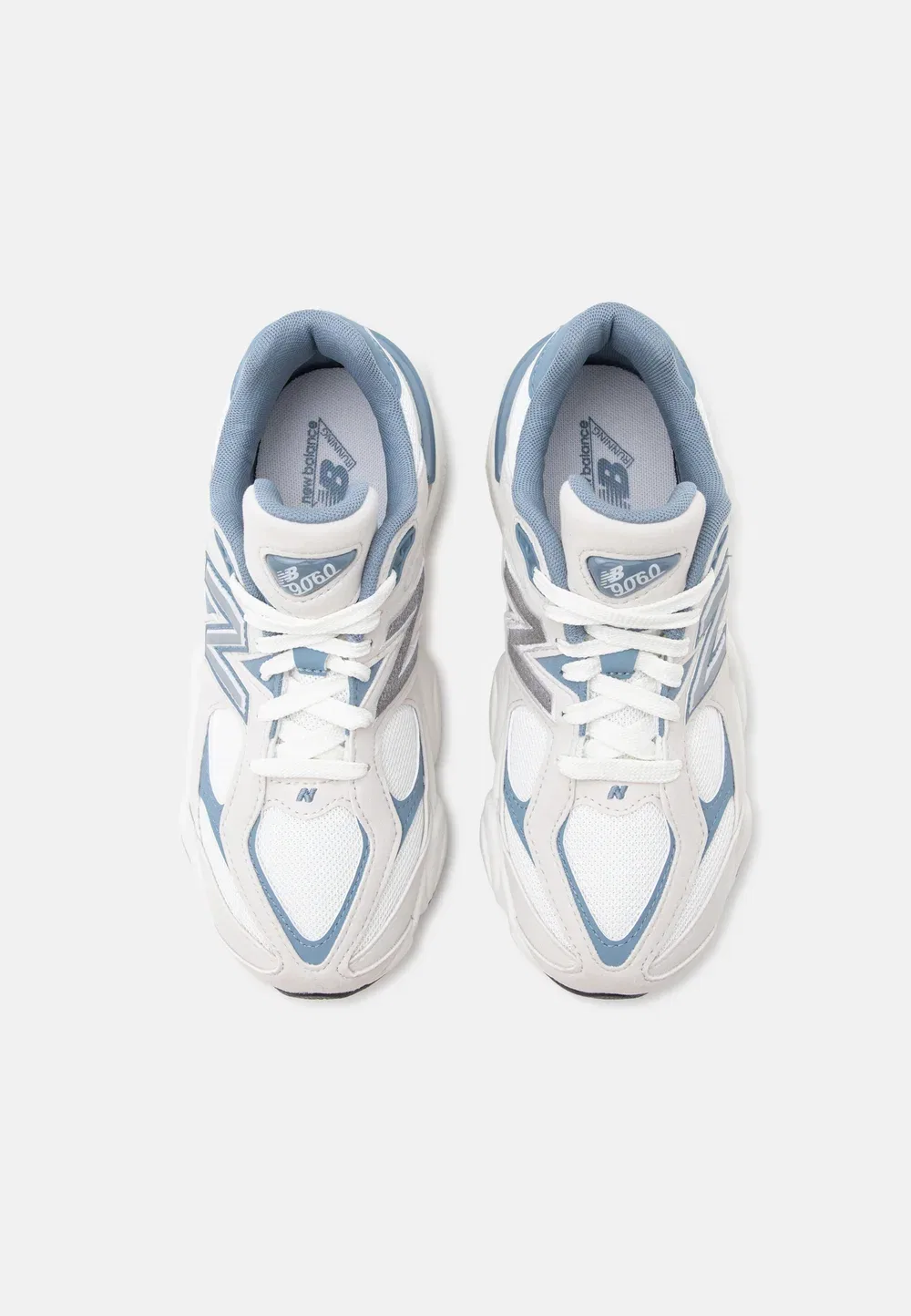 9060 унисекс - кроссовки New Balance, White/Blue — фото 4