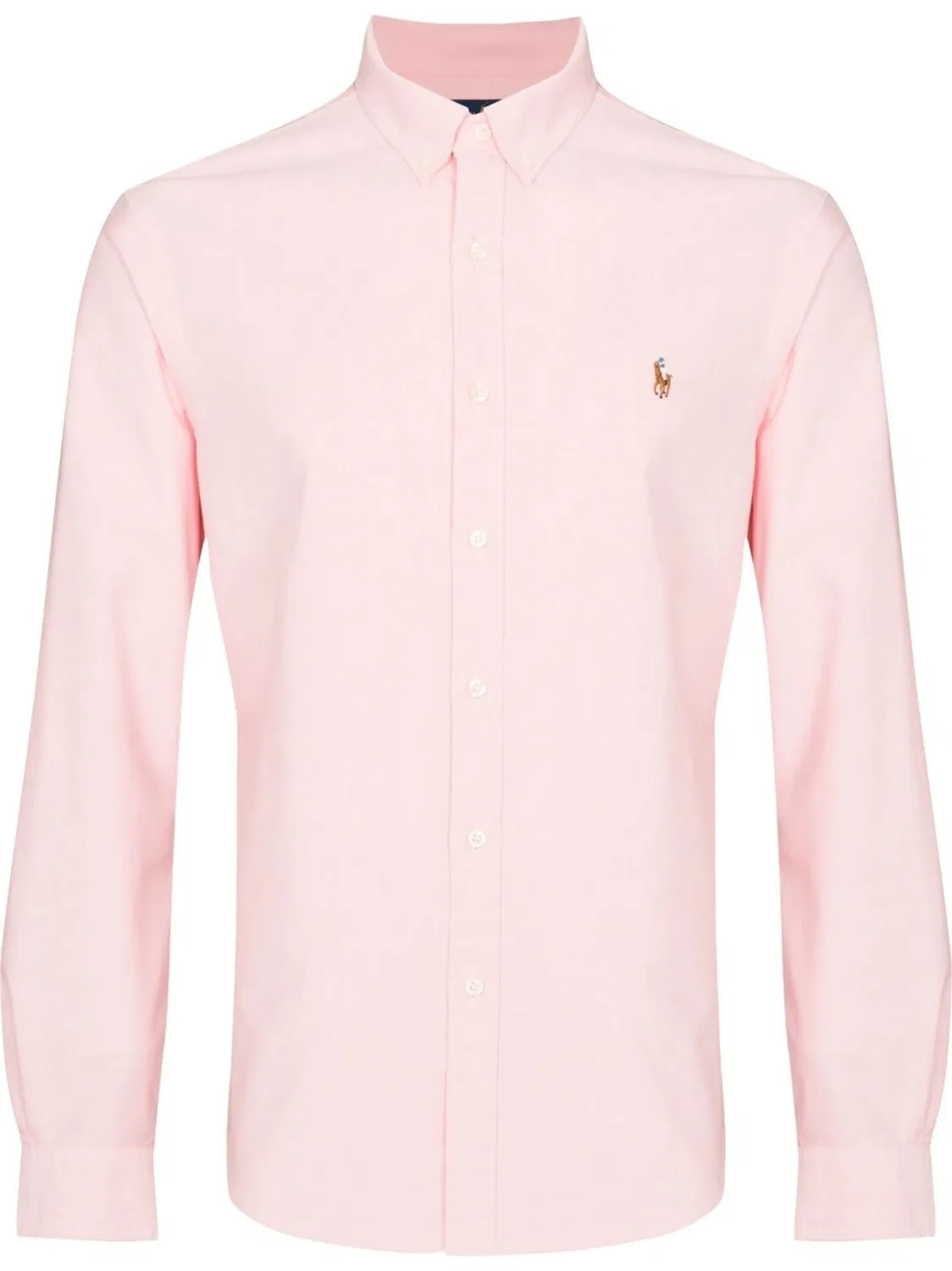 Polo Ralph Lauren Рубашка-оксфорд слим-фит розовая