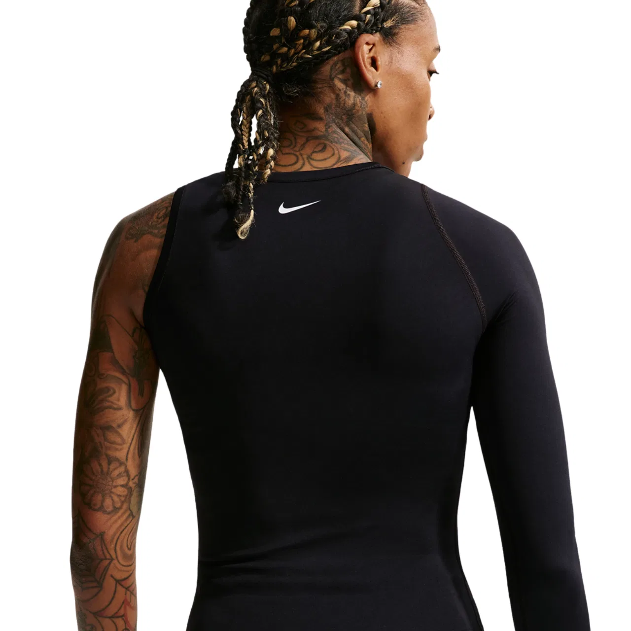 Асимметричная футболка женская A'Ja Dri-FIT Nike, черный/белый — фото 4