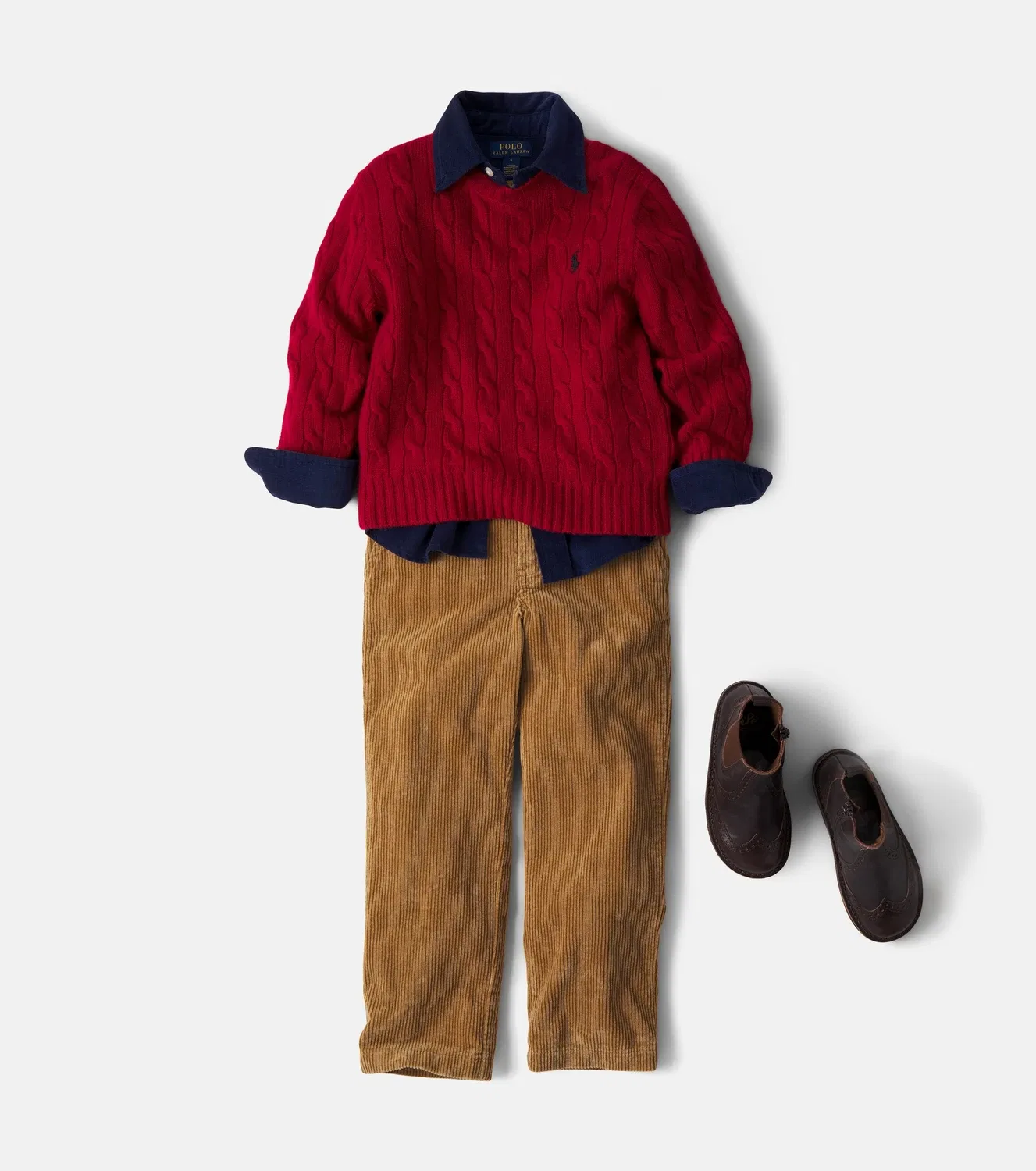 Свитер шерстяной Polo Ralph Lauren Kids, красный — фото 2