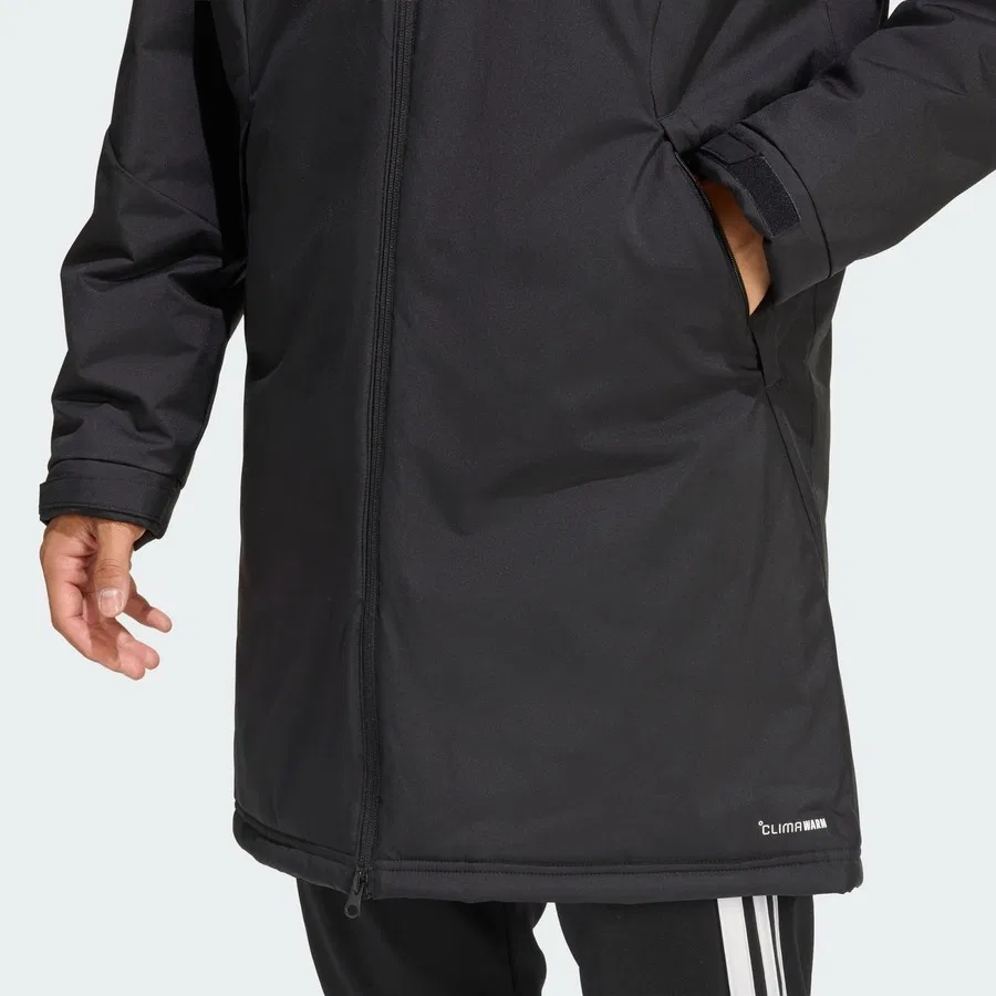 Мужская парка с длинным рукавом Tiro 26 Stadium Parka adidas, Черно-белый — фото 4