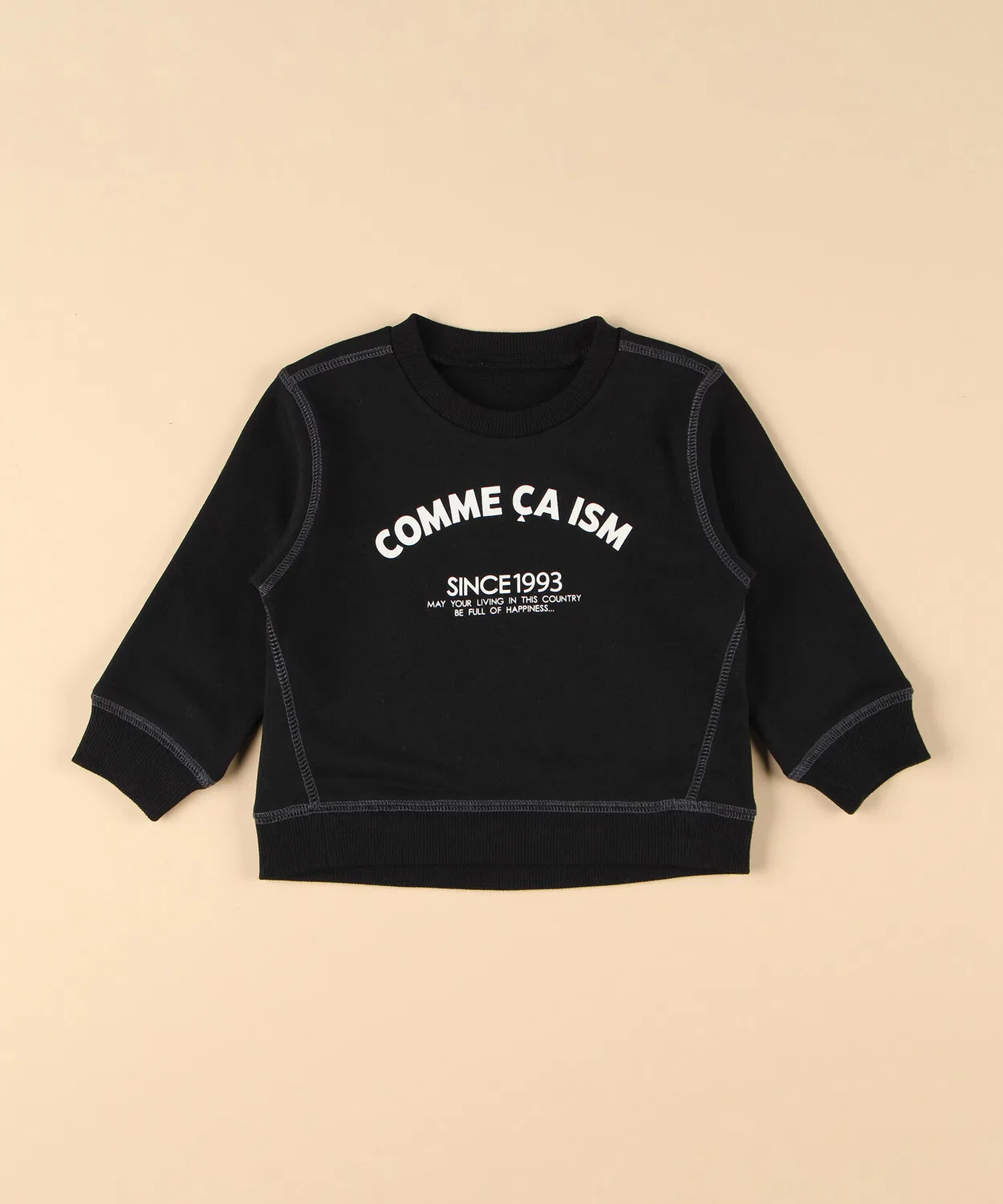 Детский лонгслив с длинным рукавомCOMME CA ISM, Black