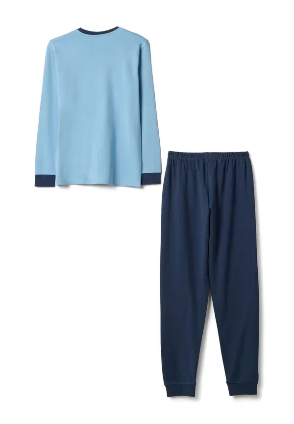 Пижамный комплект из хлопка Regular fit with print set Ovs, Light Blue, светло-синий — фото 2
