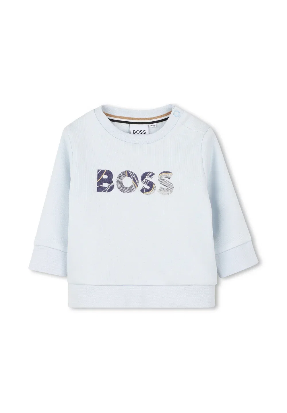 Col rond - толстовка Boss Kidswear, Bleuglacier