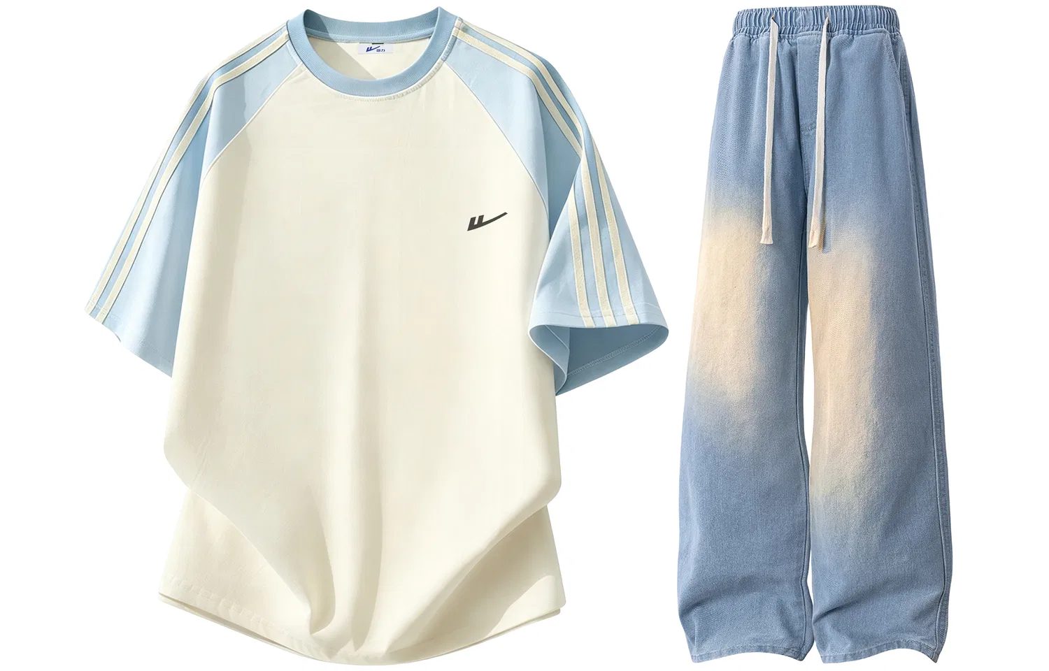Детский комплект спортивной одежды без принта Casual Sportswear Unisex WARRIOR — фото 3