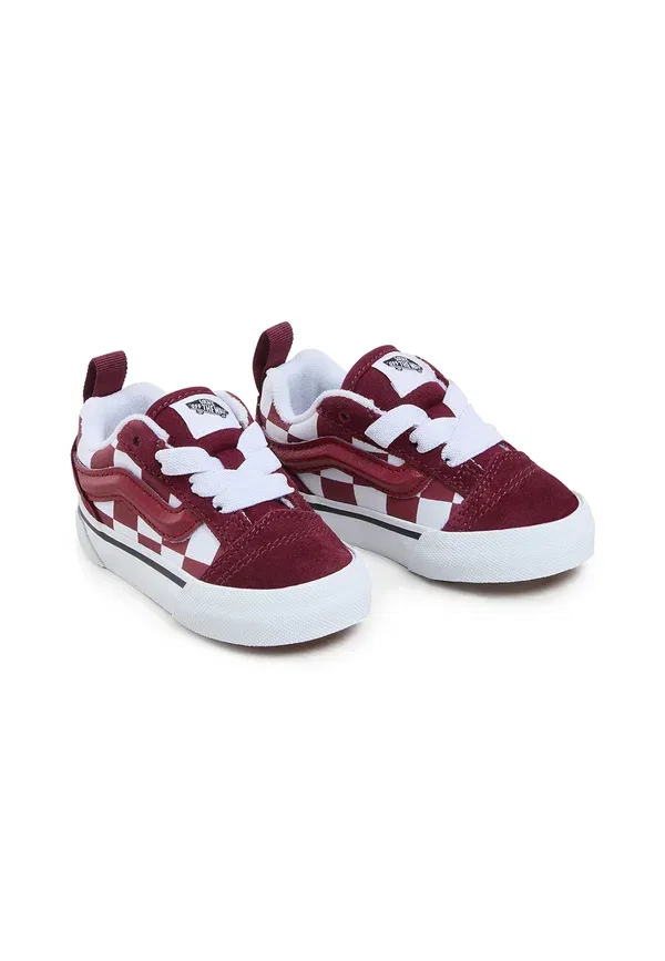 Кроссовки с дышащим верхом Knu Skool Vans, dark red, темно-красный — фото 2