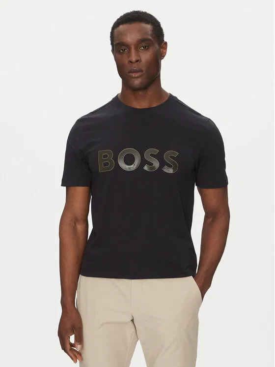 Футболка regular fit TL Logo Boss, темно-синий