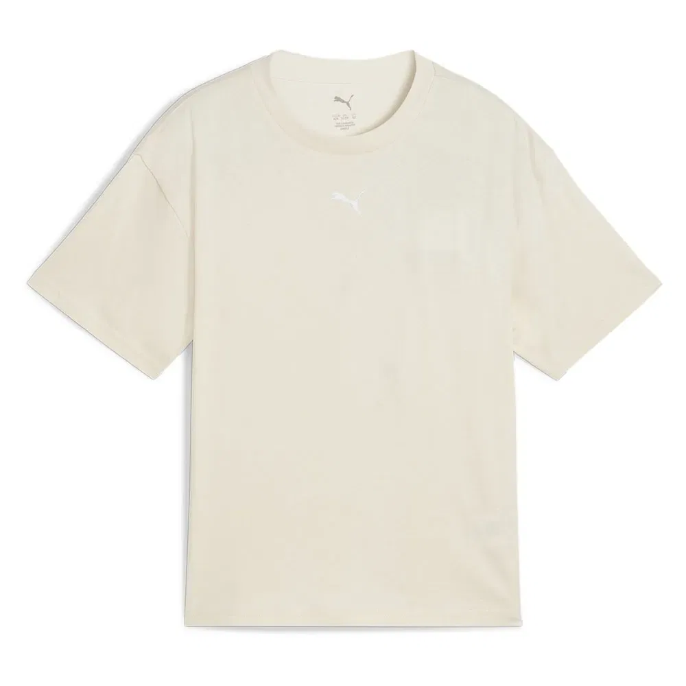 Футболка свободного кроя Puma Ess Boxy short sleeve T-shirt, бежевый