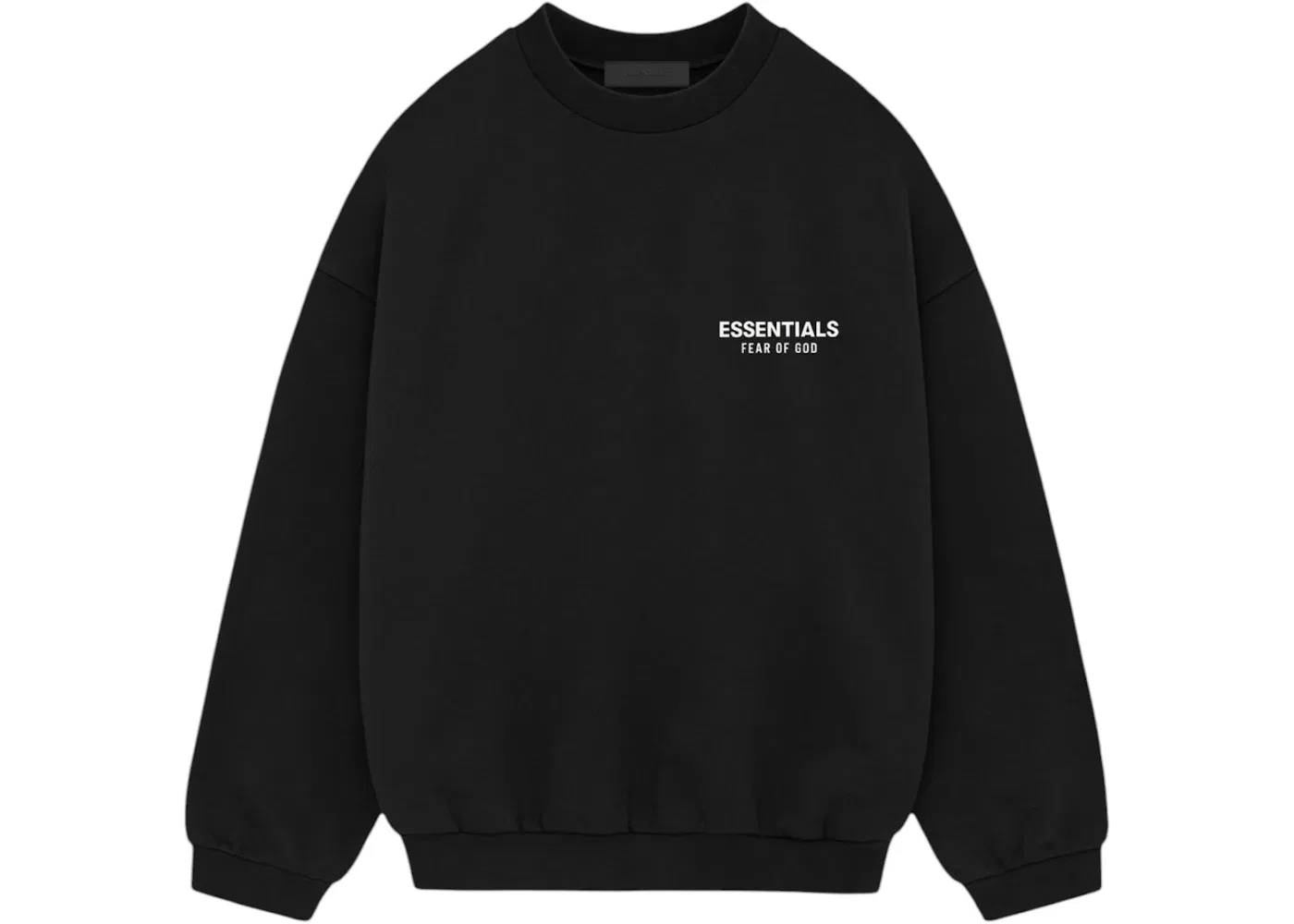 Мужской свитшот с круглым вырезом из футера Crewneck FW24 Fear of God, Black