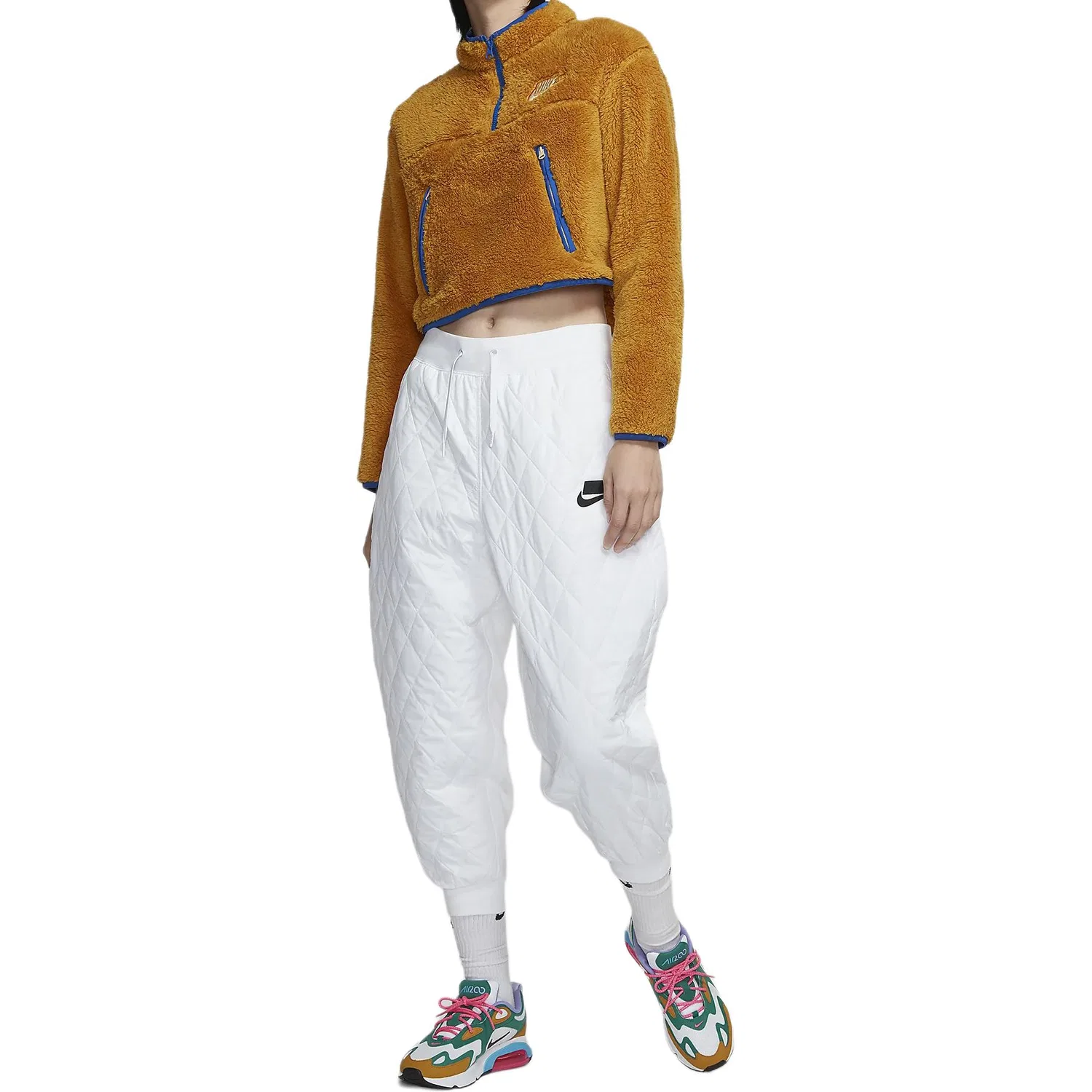 Женская куртка Nike Brown Yellow — фото 4