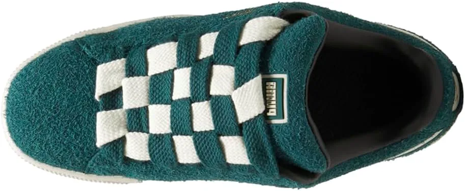 Мужские замшевые кроссовки PUMA Jackhammer с шнуровкой, размер XL, повседневные - зеленые, зеленый — фото 4