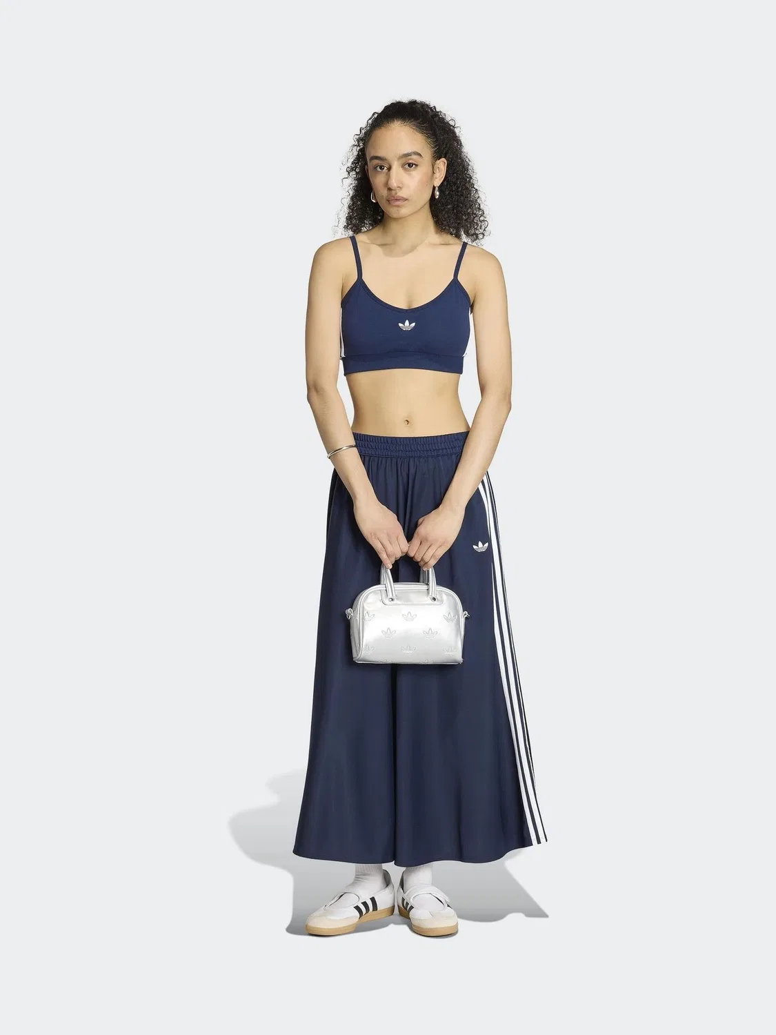 Юбка Firebird, свободный крой, adidas Originals, синяя — фото 3