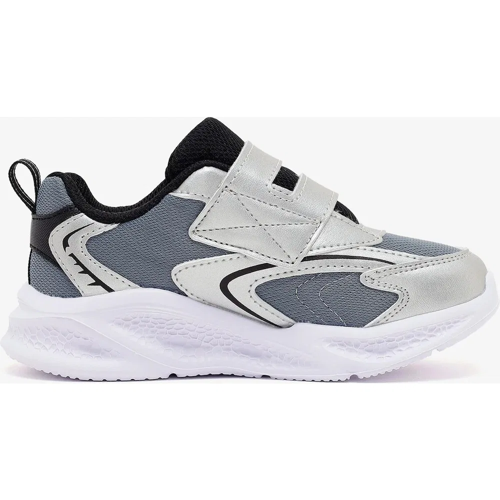 Детские кроссовки для мальчиков с подсветкой Meteor-Lights - Glow Spike, Grey Skechers — фото 3