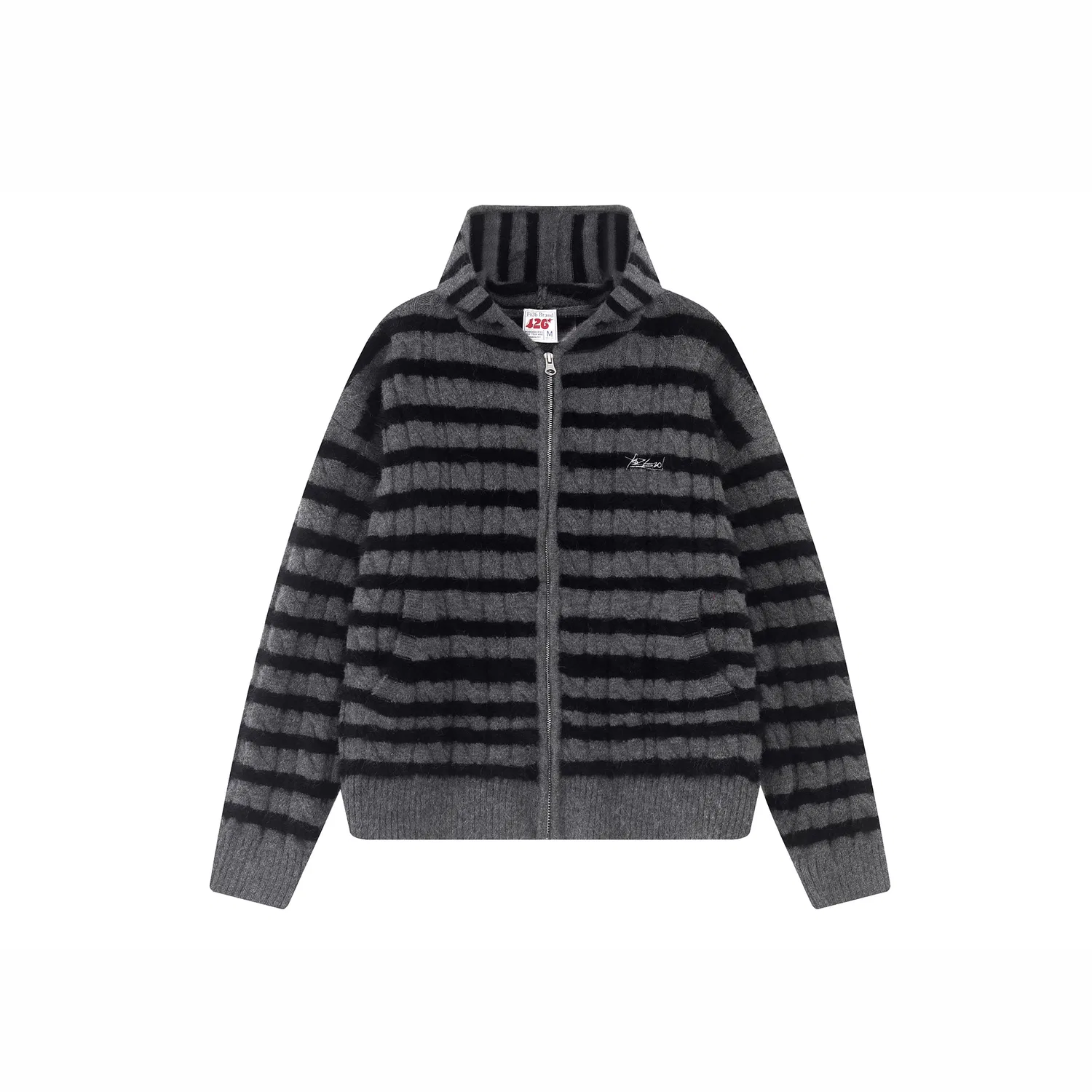 Детский свитер с капюшоном, умеренный кардиган, F426, Black