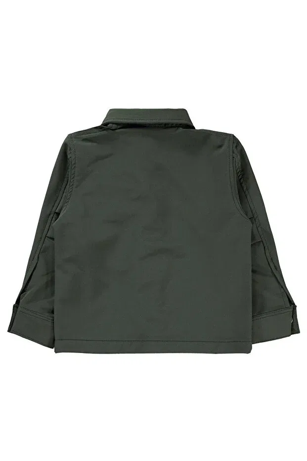 Детский жакет для девочек с длинным рукавом Balon pocketed jacket Civil Boys, Khaki — фото 2