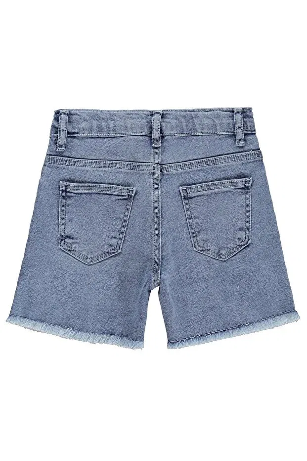 Детские шорты для девочек с вышивкой Cherry Civil Girls, Blue — фото 2