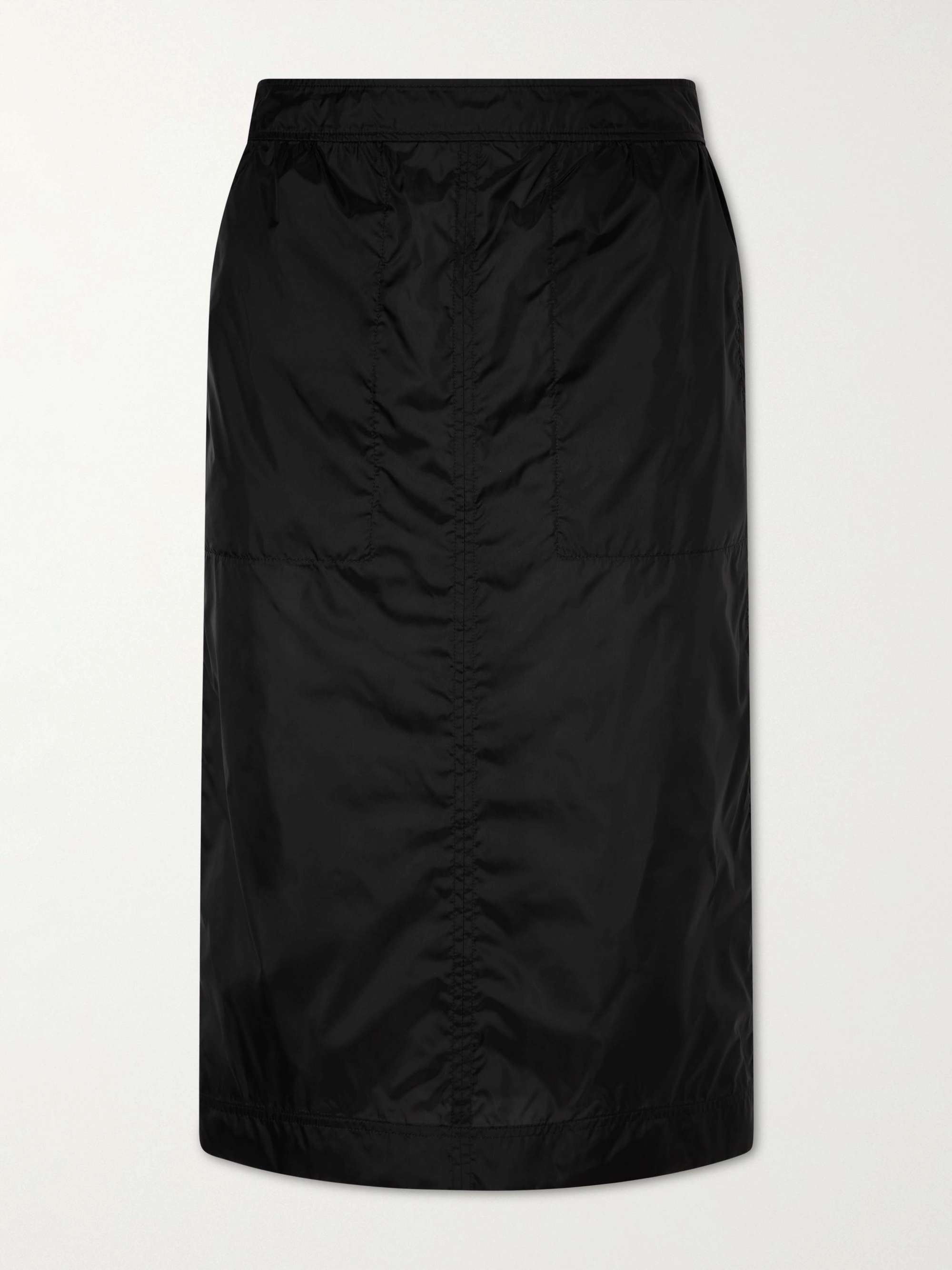 Юбка Saint Laurent Woven Midi, черный