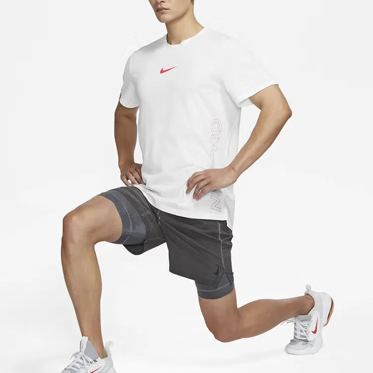 Футболка с принтом Pro Dri-FIT Burnout Logo Nike, разноцветный — фото 3