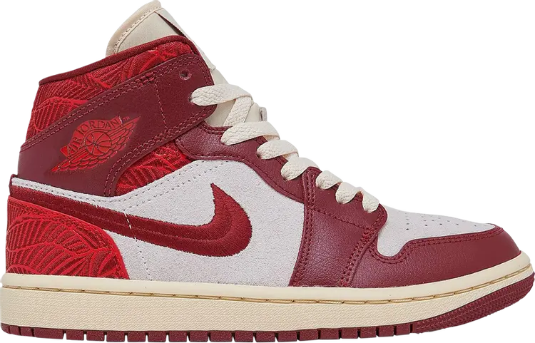 Кроссовки Wmns Air Jordan 1 Mid SE Lift Up, красный