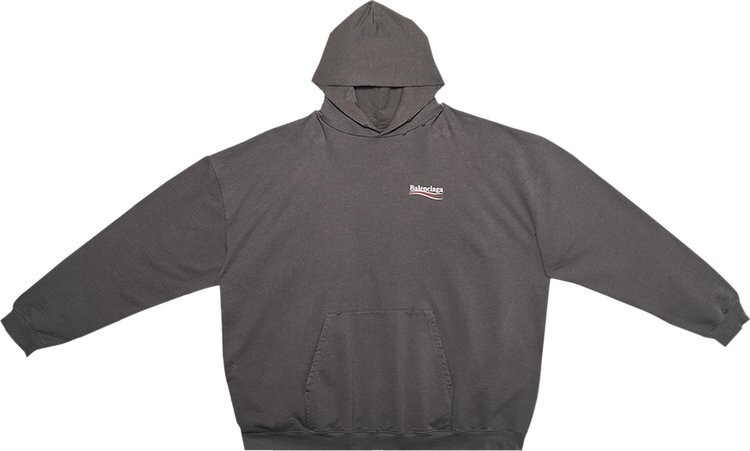 

Худи Balenciaga Large Fit Hoodie 'Grey', серый