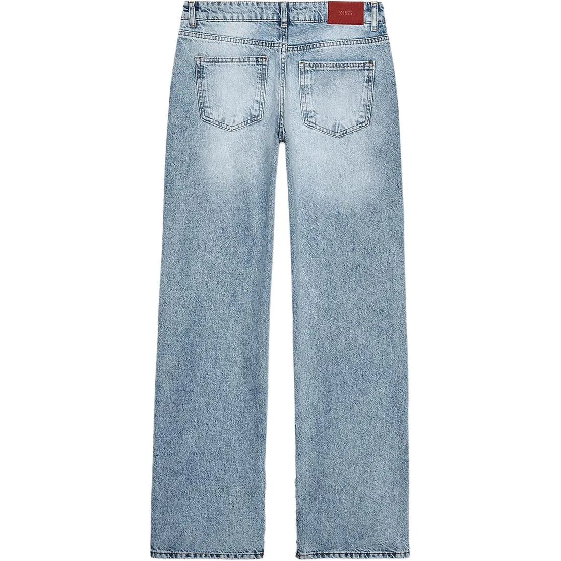 Женские джинсы прямого кроя Medium Blue ZARA, Medium Blue — фото 3