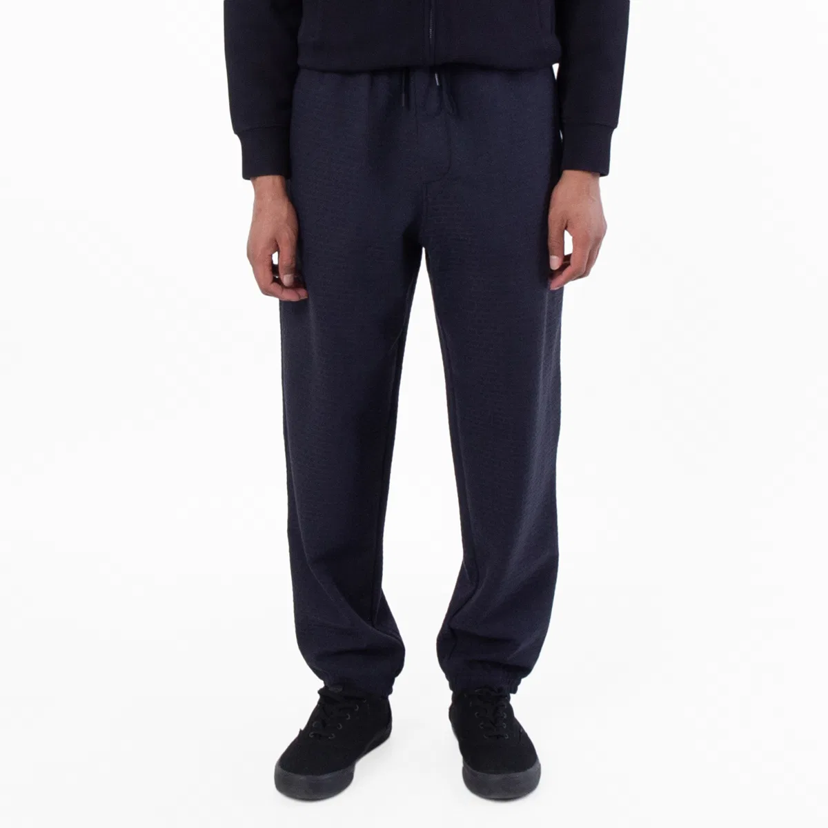 Джоггеры с жаккардовым логотипом из лиоцелла Emporio Armani, Iconico 0920 Blu Navy Ea