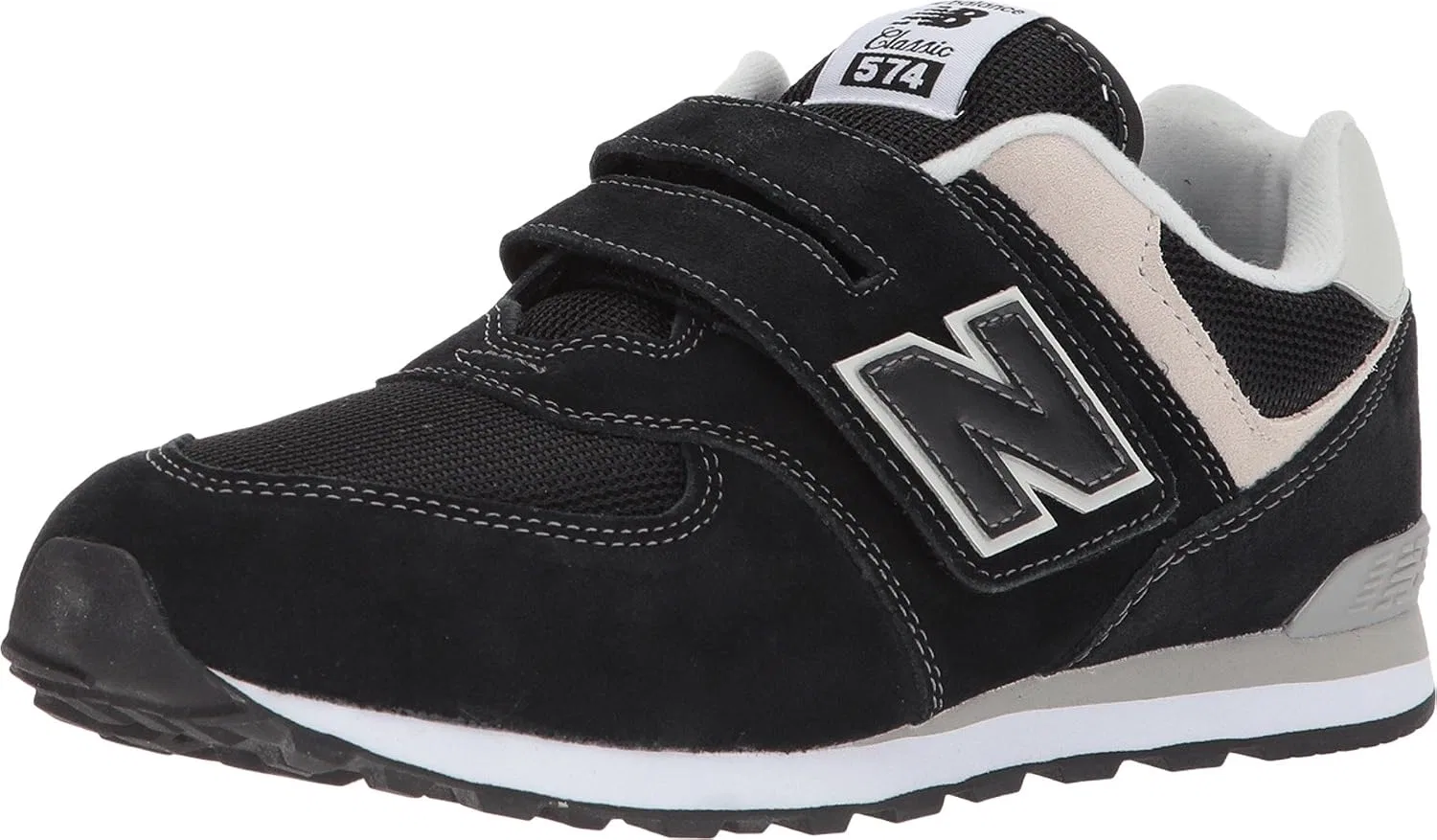 Детские кроссовки с липучкой Evergreen New Balance, Black/Grey