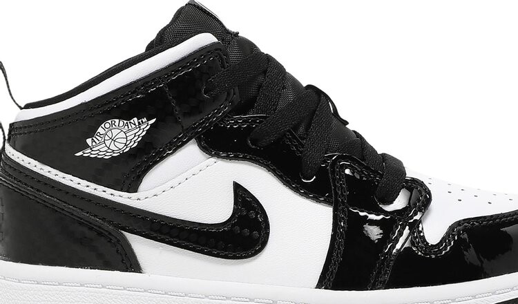 Кроссовки Air Jordan 1 Mid SE TD All Star 2021, черный — фото 2