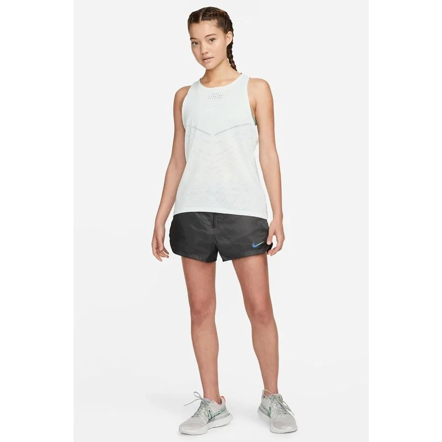 Женский топ-безрукавка с принтом Dri Fit Adv Run Division Running Reflector Tank Nike, Зеленый — фото 4