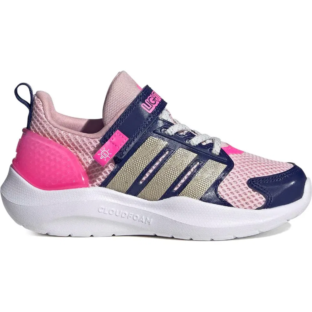 Детские кроссовки Lightorama Runner на эластичных шнурках Adidas, Pink/Pink/Pink — фото 2