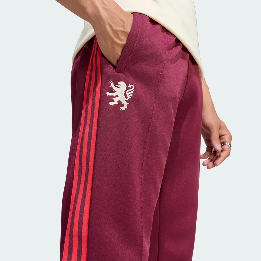 Брюки ADIDAS PERFORMANCE Regular Pants 'Olympique Lyon Originals' в красном и кроваво-красном цветах — фото 3