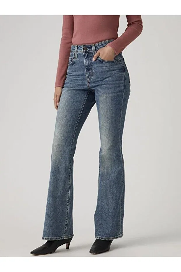 Женские джинсы с завышенной талией Levi'S, Med Indigo - Worn In — фото 3