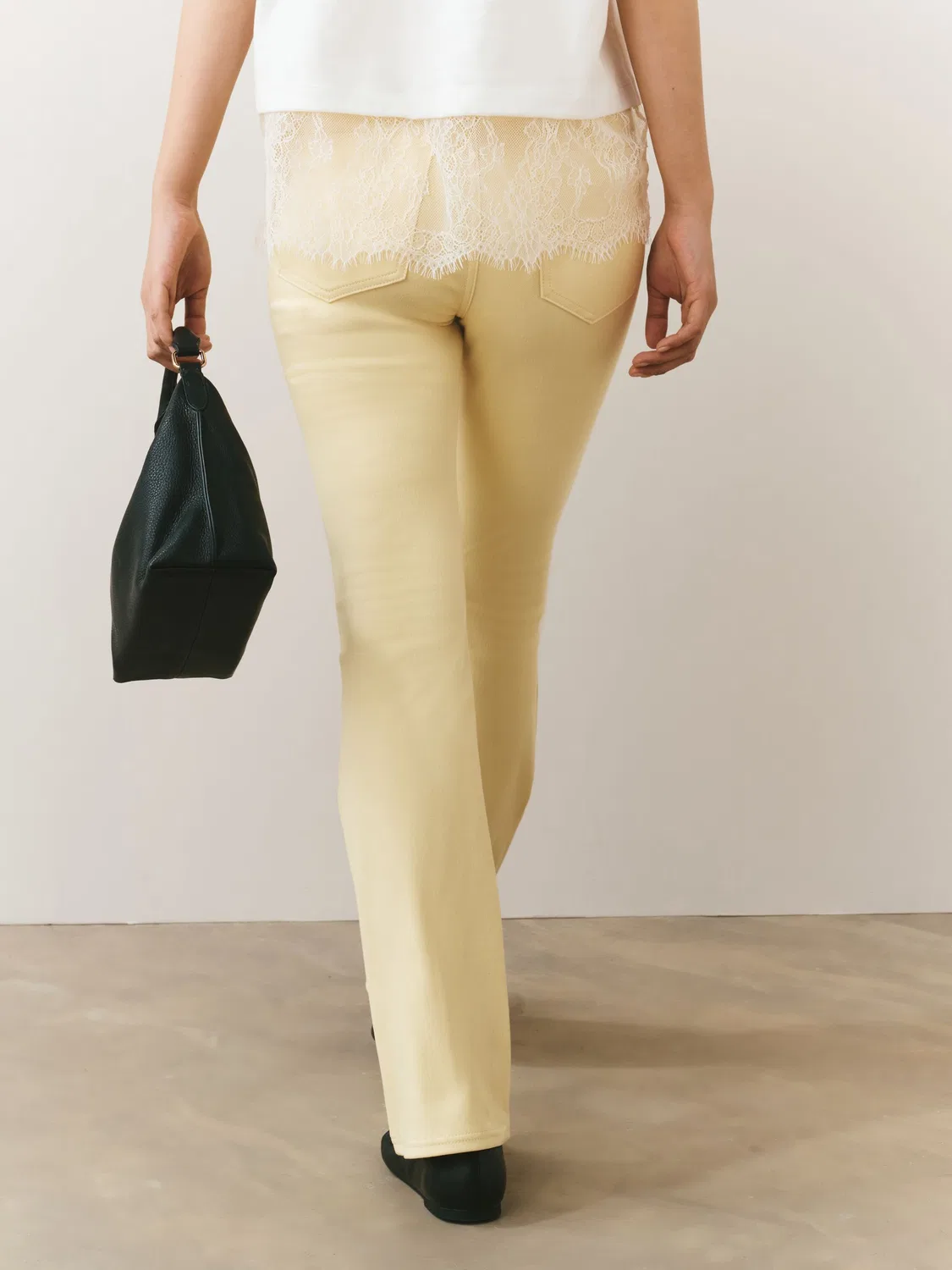 Леггинсы bootcut, масляно-желтые Next, Butter Yellow — фото 3