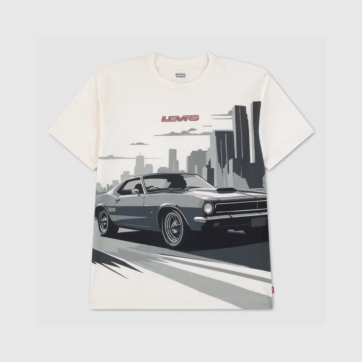 Футболка Zooming by для мальчиков 2T-4T Levi's, Egret - White