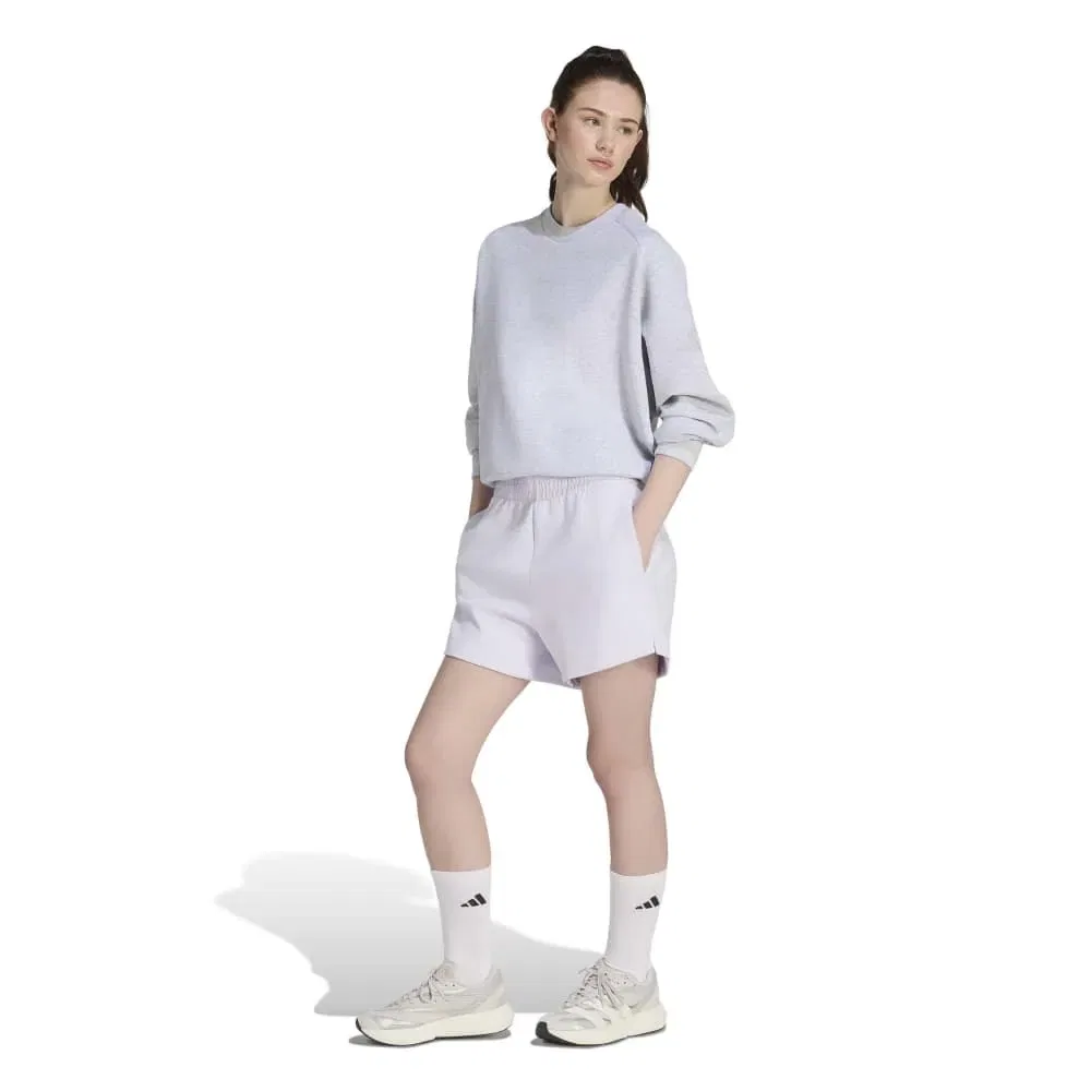 Свитшот свободный Soft Lux Loose Adidas, серый — фото 4