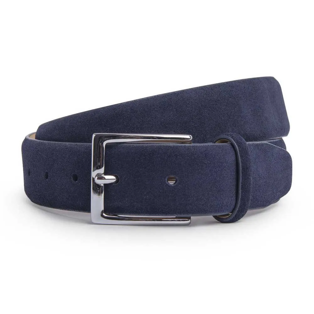 

Ремень Hackett Suede Feather Edge leather, синий