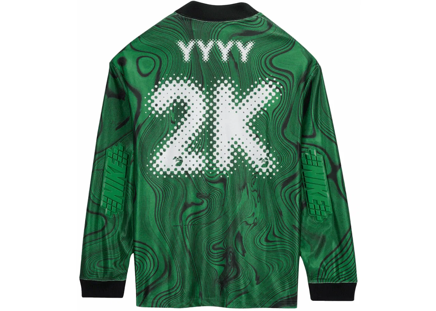 Мужская футбольная футболка с принтом Nike x Off-White Jersey Nike, Kelly Green — фото 2