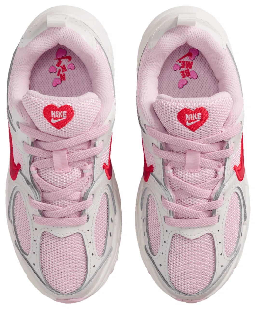 Кроссовки для мальчиков V5 RNR NA14 Nike, цвет Summit White/Pink Foam/Light Crimson — фото 4